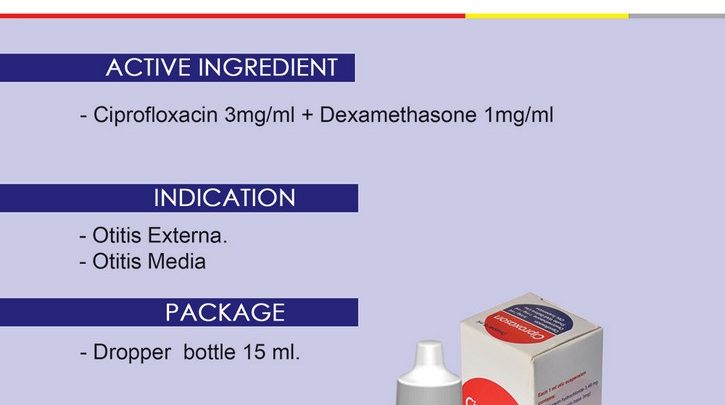 نقط سيبروكسازون لعلاج التهابات الأذن CIPROXASON