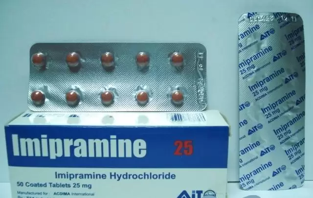 نشرة أقراص اميبرامين لعلاج الاكتئاب Imipramine