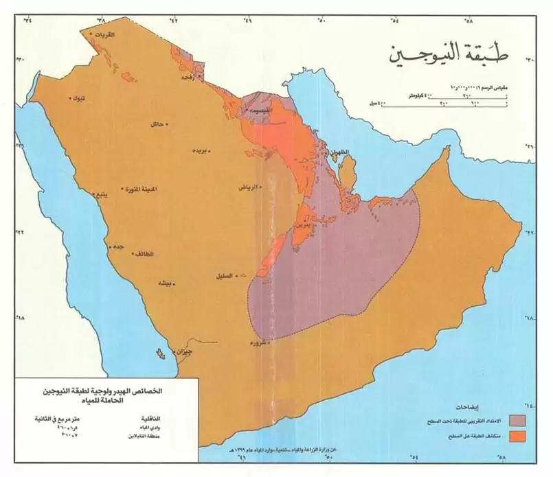 المياه السطحية في المملكة تنقسم إلى